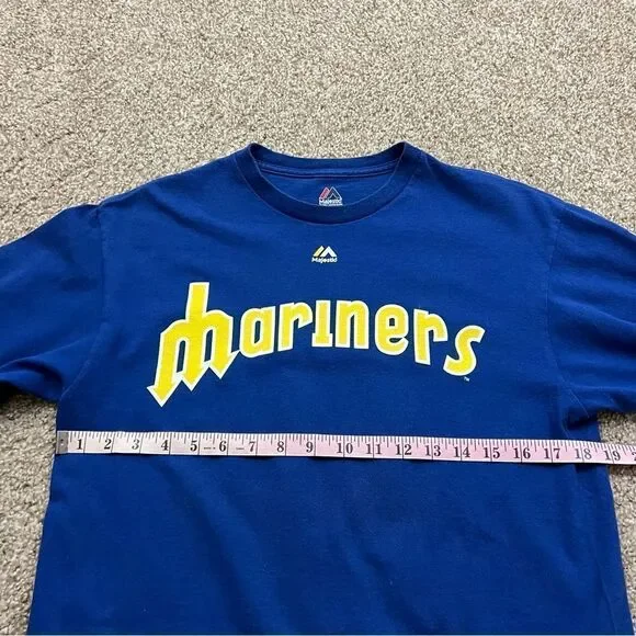 Retro Seattle Mariners Edgar Martinez Gameday Shirt men's M - Picture 6 of 7